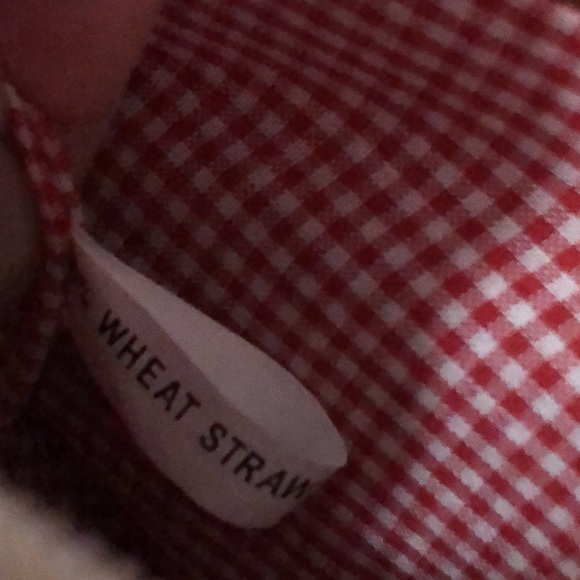 Wheat Straw Woven Purse-Natural Color-Floral Detail-6x7 - Picture 15 of 15